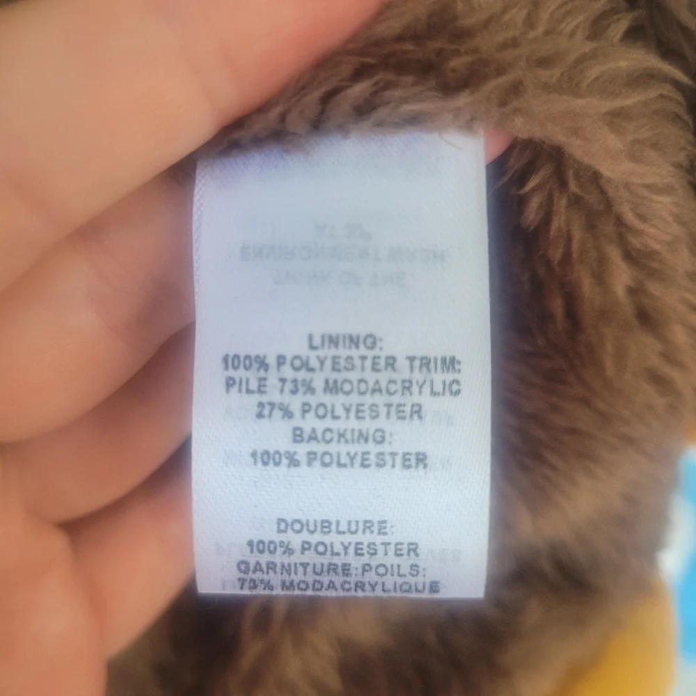 Faux Fur Lined Jacket Mustard Yellow, Hooded, Full Zip
